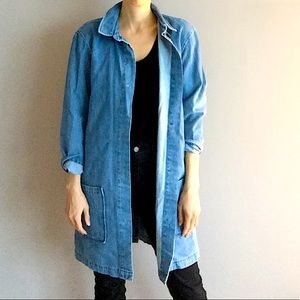 Zara Denim Oversized Coat